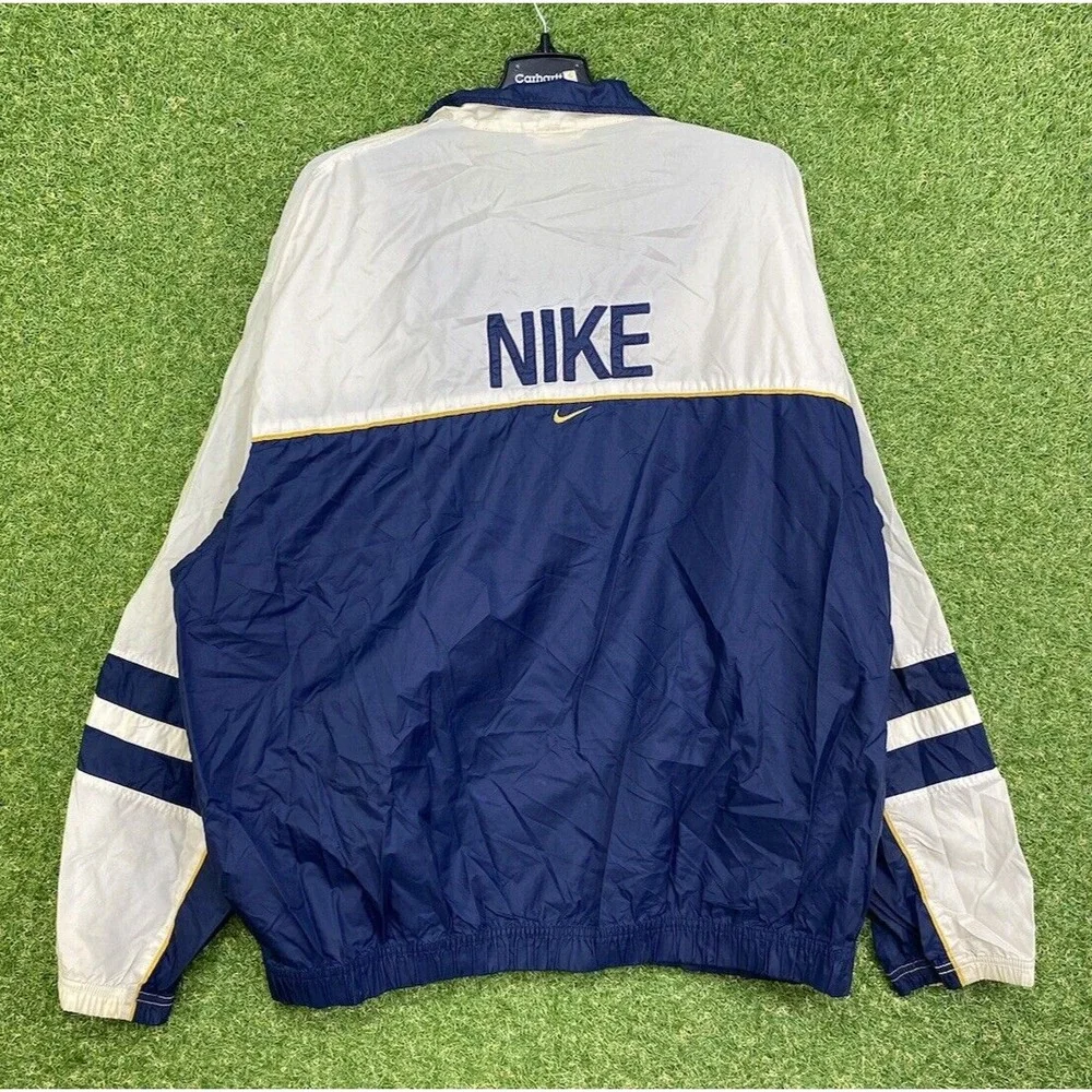 Nike Windbreaker Mens Extra Large XL Spellout Full Zip Y2K Nylon Vintage 90s